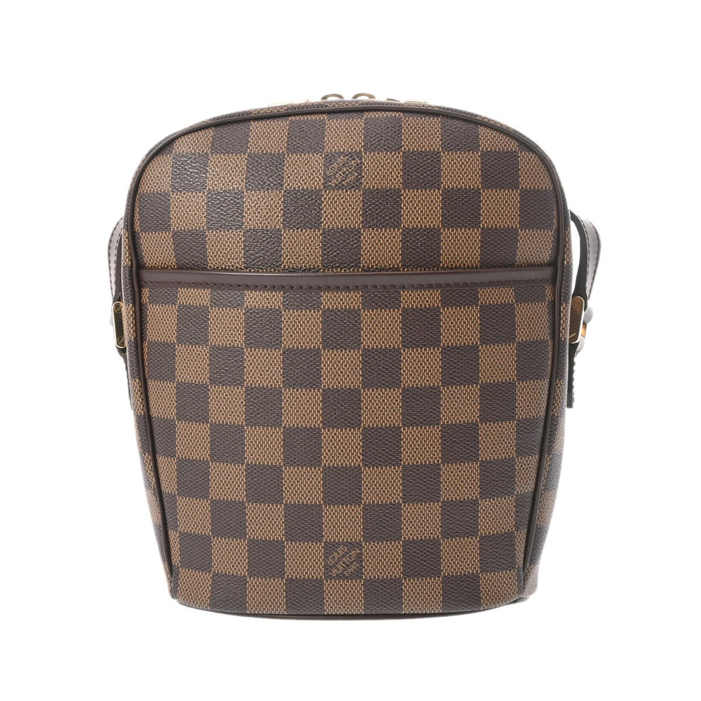 LOUIS VUITTON Damier Ipanema Brown Canvas Shoulder Bag